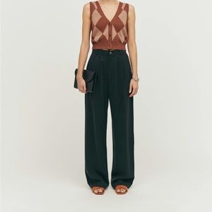 Reformation Petite Mason Pants in Black